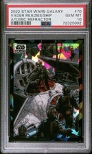 🔥#57/150 2022 Star Wars Galaxy Chrome Lord Vader Readies His Ship Atomic PSA 10 picture