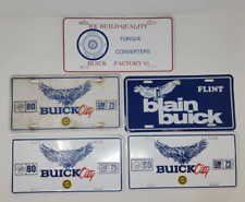 Vintage Buick License Plates Lot of 5 BUICK CITY - Blain Dealership - Line picture