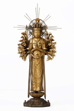 Isumu TanaCOCORO Palm Senju Kannon Thousand Armed Avalokiteshwara Keiha Figure picture