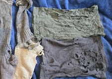 WW2 German Wehrmacht Issue  Fusslappen Foot Wraps Set ORIGINAL Field Worn RELICS picture