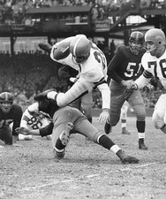 Washington The Greatest Of Ease High-flying Ray Renfro Cleveland b- Old Photo picture