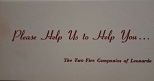 1940s Leonardo Fire DEPARTMENT Middletown NJ Monmouth picture