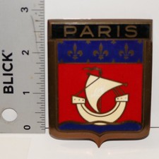 Car Badge Enamel Drago 1950s original Paris France Automobile Emblem Insignia picture