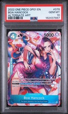 2022 ONE PIECE OP01-ROMANCE DAWN ALTERNATE ART #078 BOA HANCOCK PSA 10 picture