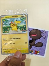 Pokemon Run Pikachu MEP 131 Stamped Asia Exclusive 30th Promo SEALED+Wopper picture