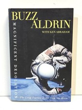 Buzz Aldrin Signed Magnificent Desolation Hardcover Book First Edition 2009 picture