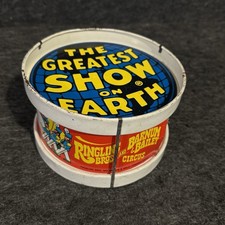 Ringling Brothers and Barnum & Bailey Circus Souvenir Metal Drum 1960's picture