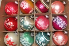Lot VTG Glass MUSHROOM DOVE WISEMEN Pictured BALL Christmas Ornament Shiny Brite picture