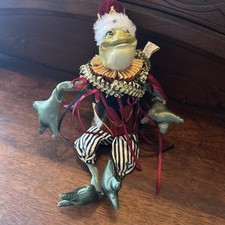 Katherine’s Collection Jester Frog Container, No Dice,  Wayne Kleski 6” Sitting picture