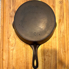 Wagner Sidney O Cast Iron Skillet #6A HTF High Block Arch Logo circa 1915-1920 picture