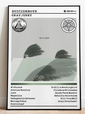 $uicideboy$ Gray / Grey Album Cover Rap Music | POSTER | FRAME & SIZE OPTION picture