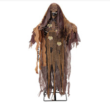 Halloween Animatronic Haunted Hill Farm 5.2-Ft. Sonic Reaper Sound,LED picture