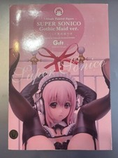 USED Good Smile Company Gift Super Sonico Lolita Maid Ver. Figure w/ Bed Base picture