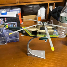 Corgi. Aviation Archive Sea King Sheriff Rescue 5 Model Helicopter Stand picture
