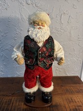 Vintage 1999 Rockin Around Santa Animated Dancing Musical Christmas WORKS w Cord picture