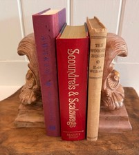 Carved Marble Alabaster Architectural Book Ends, Ornate Rococo Baroque Style picture