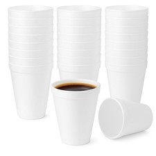 Cups, Disposable Hot and Cold Beverage Insulated to-Go Cups, 8 Oz, Made in picture