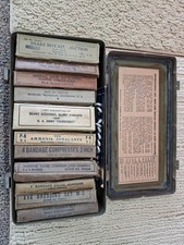 WWII US Army Motor Vehicle First Aid 12 Unit Kit With Content SOME Possibly Used picture