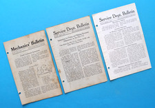 Original 1921-1924 Harley Service Manual Service Bulletin Carb FE FD JD JE JDCA picture