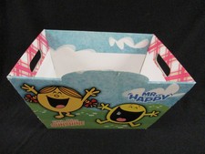 Hargreaves Mr. Happy and Little Miss Sunshine Cardboard Storage Box with Handles picture