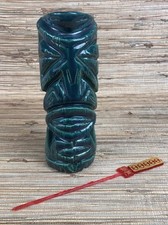 False Idol Green Marquesan Tiki Mug Bosko #78/125 Handmade 2018 New picture