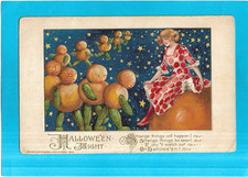 Vintage Postcard-Halloween Night by John Winsch-1913-Embossed picture