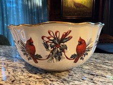 Lenox Winter Greetings Punch Salad Bowl picture