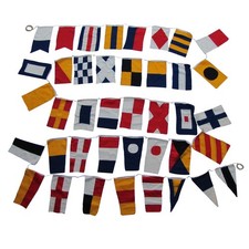 Set of 40 International Maritime Nautical Marine Signal Code Flags Boating Flag picture