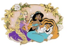 PRESALE PALM Disney Rapunzel Jasmine Enchanted Friendship Jumbo Pin - LE 500 picture