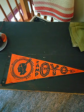 Boy Scouts BSA Scioto Council Ohio Camp OYO Orange Pennant Flag  Rare Vintage picture