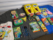 Huge VTG SpongeBob SquarePants Lot 90s/2000s Shirts New/Used Items Nickelodeon  picture