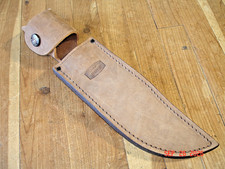 RARE NEW BUCK KNIFE SHEATH 640 XL FITS 124 BROWN DISTRESSED LEATHER NO KNIFE USA picture