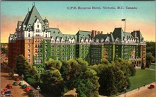 Vintage Postcard Empress Hotel Victoria BC Canada Coast Publishing picture