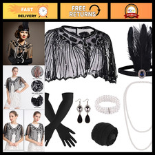 ELECLAND 10 Pieces 1920s Flapper Gatsby Accessories Set for Women picture