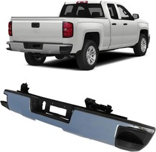 Chrome Steel Rear Step Bumper Assembly Replacement for Silverado Sierra 1500 201 picture