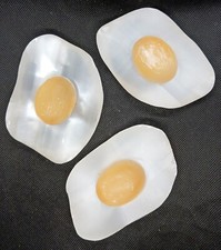 Selenite egg carving charging plates polished selenite crystal charging slab picture