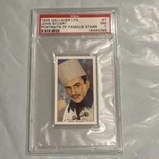 1935 GALLAHER PORTRAITS OF FAMOUS STARS #7 JOHN STUART PSA 7 picture
