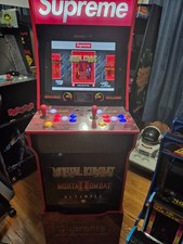 Arcade1up Very Rare Supreme X Mortal Kombat w/ Matching Riser & Lighted Marquee picture