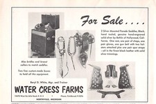 Beryl D White Mgr Trainer Water Cress Farms Northville Michigan Vtg Mag Print Ad picture
