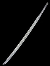 35 inch Samurai FULL TANG Hand Forged Damascus Steel Katana Sword Blank Blade picture