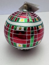 Christopher Radko Star Weaver Christmas Ornament Ball 2001 01-0061-0 picture