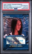 2007 Topps Transformers Megan Fox Movie Cards Auto PSA 9 picture