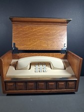 Vintage Western Electric Executive Stowaway Wood Box TouchTone Desk Phone picture