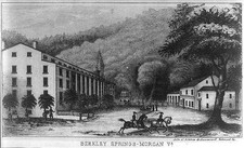 Photo:Berkeley Springs WV 1800s Resort Hotel Stagecoach Engraving picture