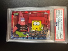 2025 Topps Chrome SpongeBob Sapphire I'm With Stupid NN-1 Red /5 PSA10 picture
