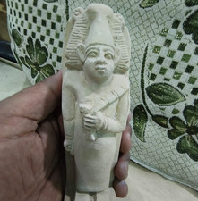 Egyptian Artifacts Unique Authentic Pharaonic Statue Of Egyptian God Osiris BC picture