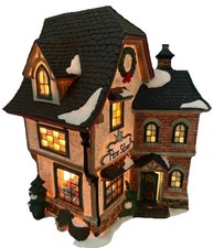 Heartland Valley Village Fine Silver Lighted Porcelain Christmas Village House picture