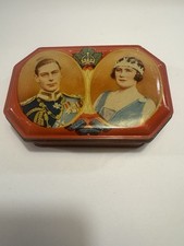 VINTAGE KING GEORGE QUEEN ELIZABETH HARRY VINCENT LTD TIN 1939 TOFFEES picture