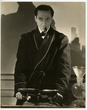 Basil Rathbone Stunning Sherlock Holmes Portrait 1939 Art Deco Photo Hammer Film picture