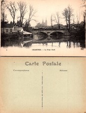Chartres France Le Pont Neuf Water, Bridge Postcard 73636 picture